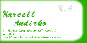 marcell andirko business card